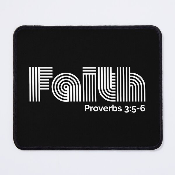 Item preview, Faith Retro Modern Inspirational Scripture Proverbs 3:5-6 designed and sold by SaltCreatives.