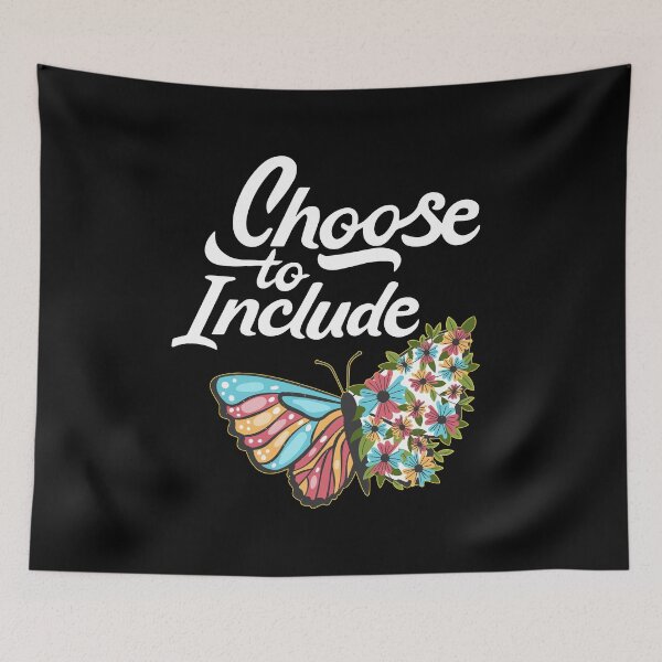 Item preview, Choose To Include Special Education Teacher Floral Butterfly designed and sold by Dressed For  Duty.