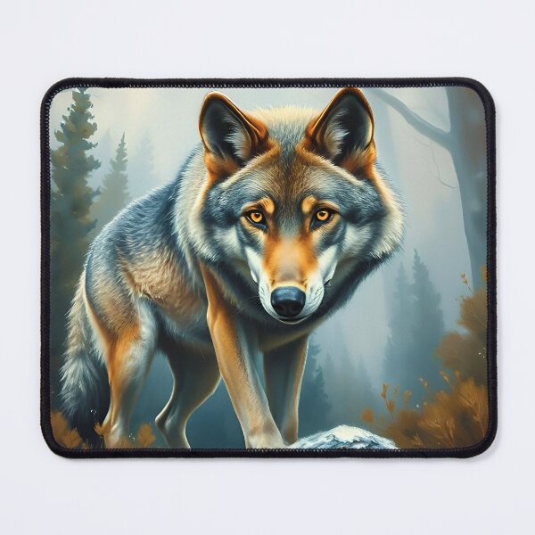 Item preview, Wolf Oil Painting Style Nature Wildlife Conservation designed and sold by kakarikihill.