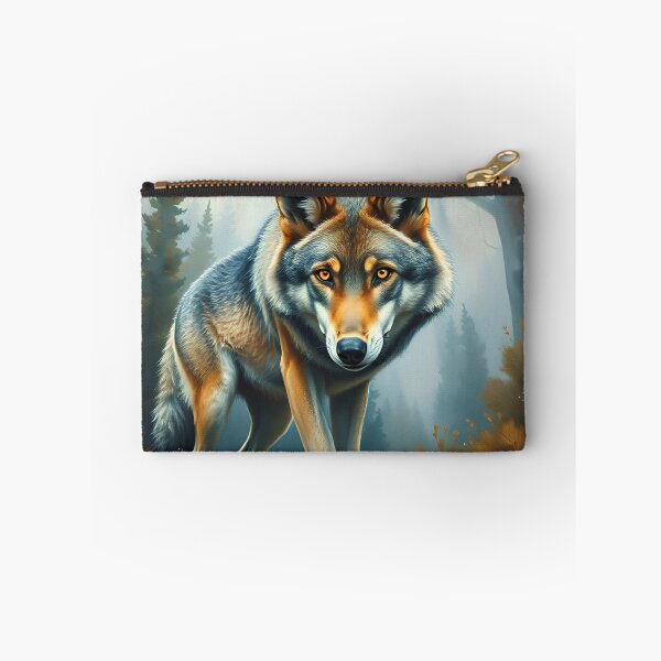 Item preview, Wolf Oil Painting Style Nature Wildlife Conservation designed and sold by kakarikihill.