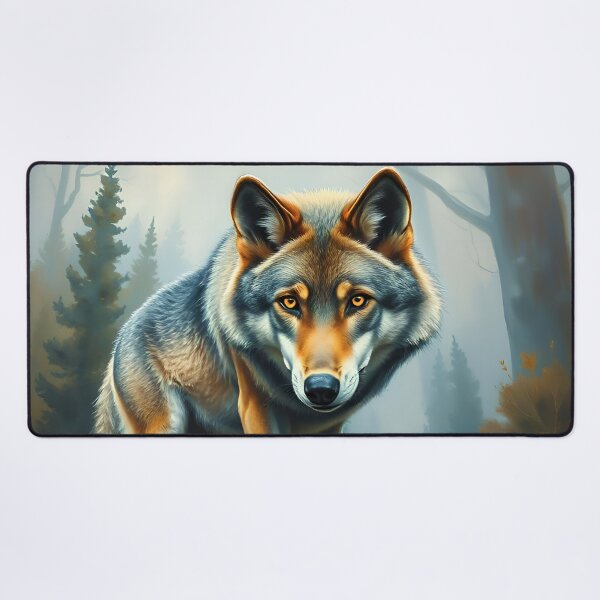 Item preview, Wolf Oil Painting Style Nature Wildlife Conservation designed and sold by kakarikihill.