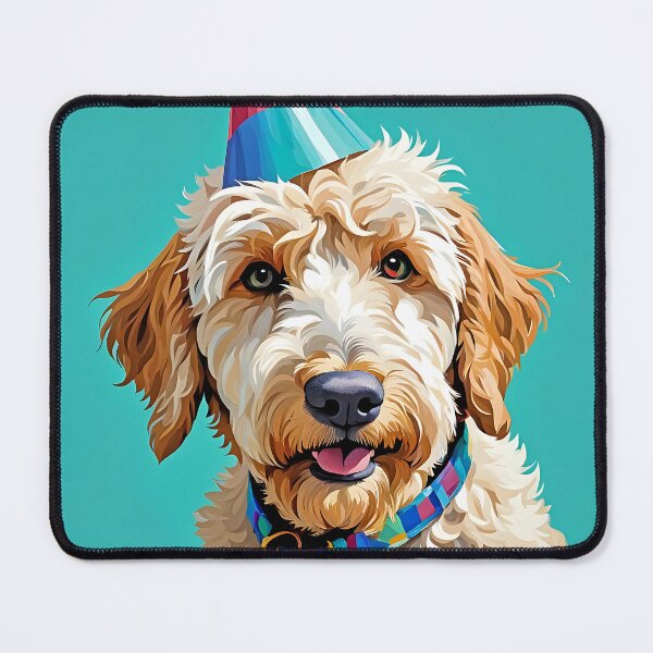 Item preview, Goldendoodle Birthday Portrait designed and sold by Bow Wow Pop Art.