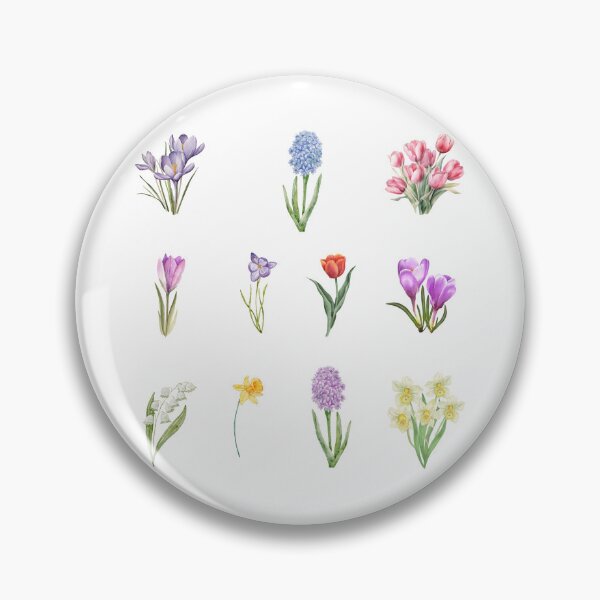 Item preview, Watercolor Spring Flowers  designed and sold by silviaol.