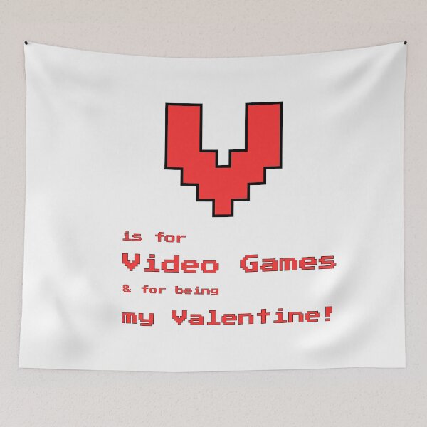 Item preview, V is for Video Games: Funny Valentine's Day Gamer  designed and sold by diixtarshop.