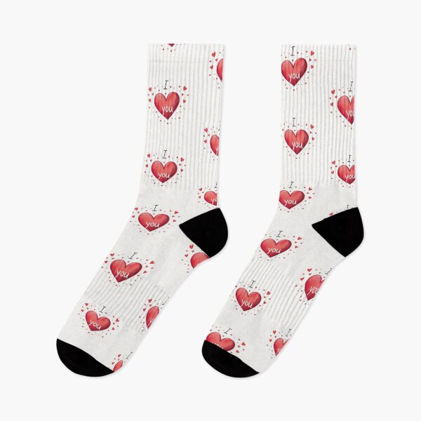 Item preview, I love you. Romantic Design. Red hearts for Valentine's Day. designed and sold by CraftMuse19.