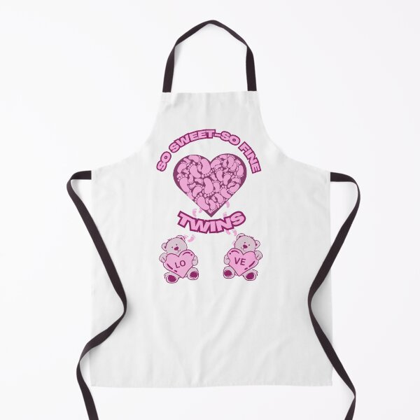 Item preview, Baby twin girls love pink and with cute teddy bears and tiny footprints designed and sold by DeeDeeDelights.