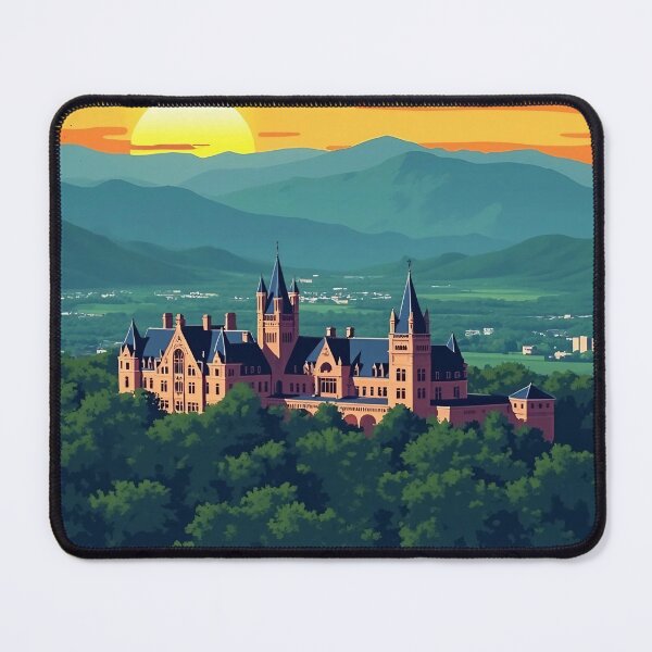 Item preview, Digital Retro Pop Art Poster of Asheville, North Carolina | Vintage Style Travel Art | Vibrant Asheville Cityscape | Retro-Inspired Poster Design designed and sold by PaintedPixels01.