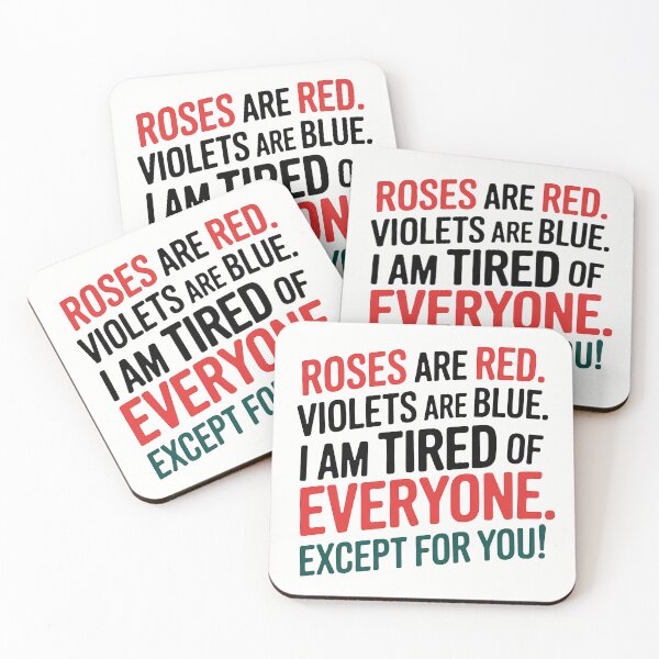 Item preview, Tired of Everyone Except For You Grumpy Valentine designed and sold by Jill Nightingale.