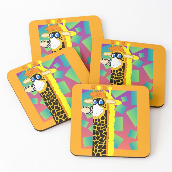 Item preview, Furry Giraffe/Gradient Plaid designed and sold by Adam Hernán.