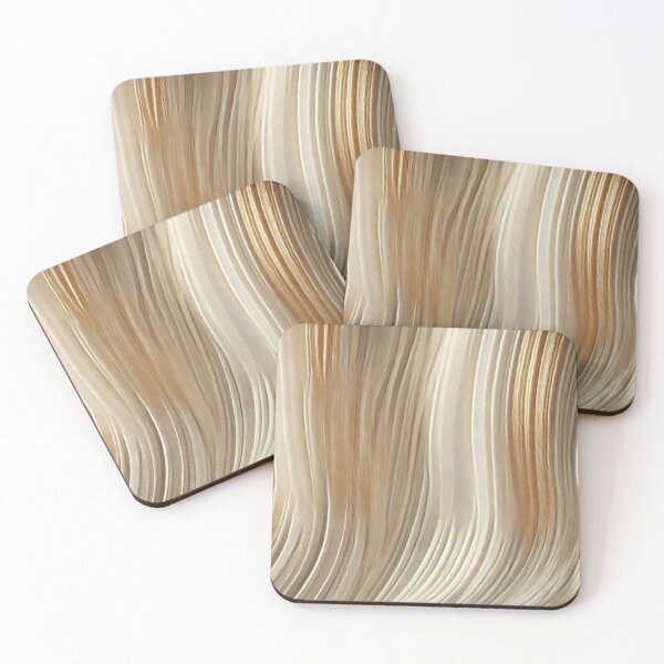 Item preview, 3D Abstract Silk Threads in White & Gold designed and sold by Bellassi.