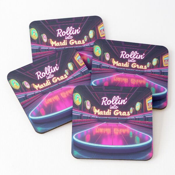 Item preview, Rolling Into Mardi Gras | Festive Carnival Fun | Mardi Gras Celebration Design | Colorful and Bold Mardi Gras Art designed and sold by PaintedPixels01.