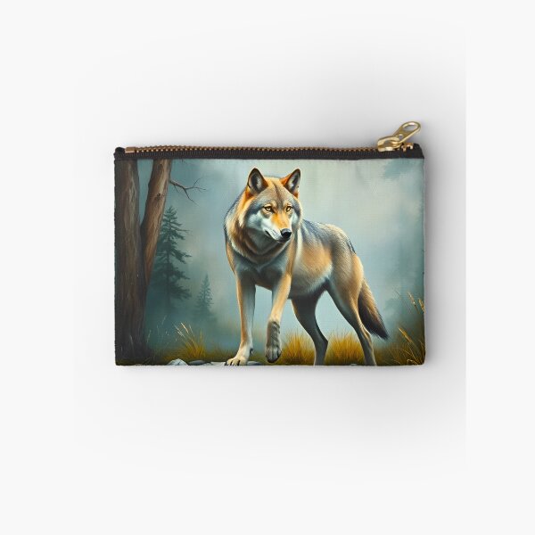 Item preview, Majestic Wolf Oil Painting Style Wildlife Conservation designed and sold by kakarikihill.