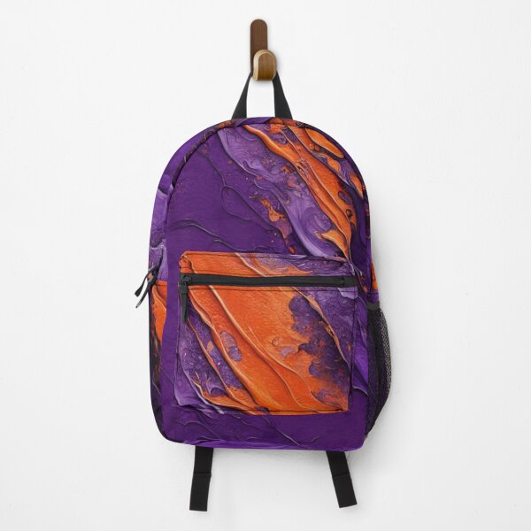 Item preview, Wet Brush Style Blue and Orange Abstract designed and sold by Harmonic_Layers.