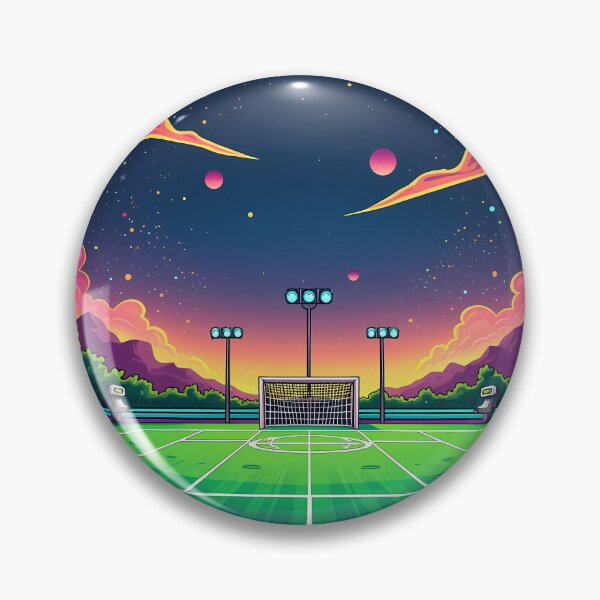 Item preview, Retro Soccer Field | Vintage-Inspired Soccer Art | Classic Soccer Design | Nostalgic Football Field Poster designed and sold by PaintedPixels01.