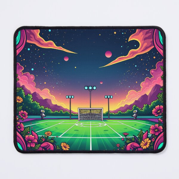 Item preview, Retro Soccer Field | Vintage-Inspired Soccer Art | Classic Soccer Design | Nostalgic Football Field Poster designed and sold by PaintedPixels01.