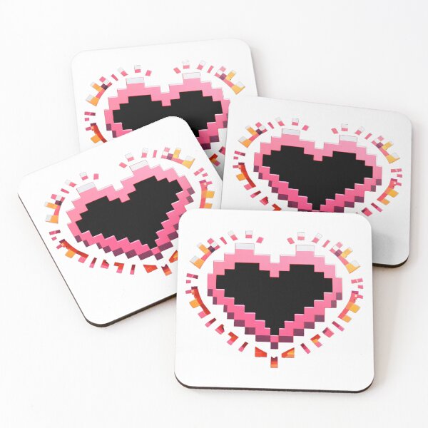 Item preview, Classic Pixelated Love Heart with Burst Effect and Vibrant Colors designed and sold by KreaDesignOne.