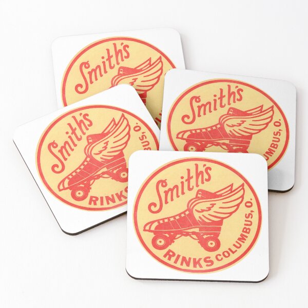 Item preview, Smiths Rink Columbus Ohio Roller Skating Rink Sticker Decal Label Design 2 designed and sold by tislord.