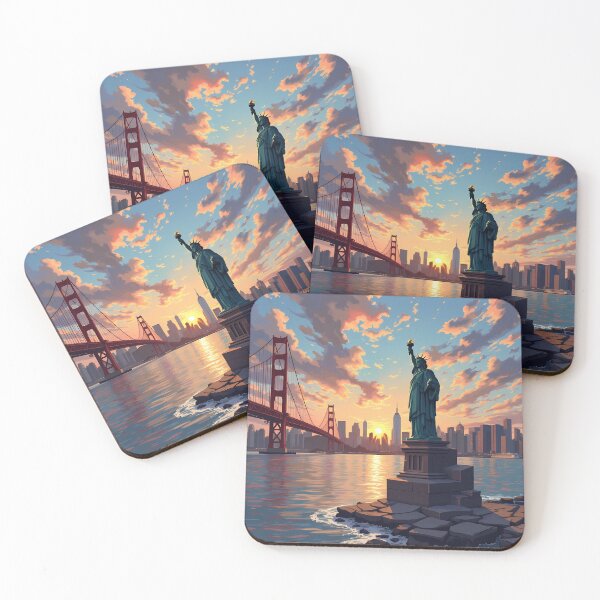 Item preview, Digital Painting of Statue of Liberty | Iconic American Landmark Art | Vibrant Digital Artwork | Freedom and Strength Design designed and sold by PaintedPixels01.