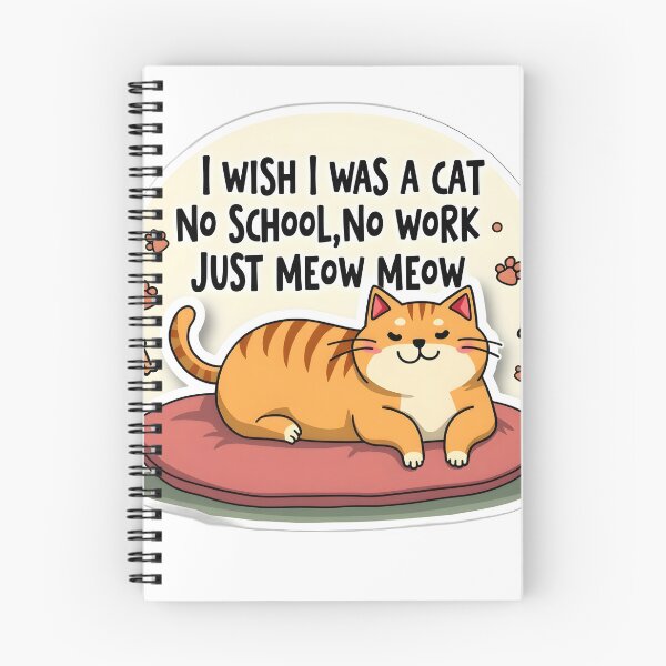Item preview, I Wish I Was a Cat - Funny Sticker designed and sold by JossDesign15.