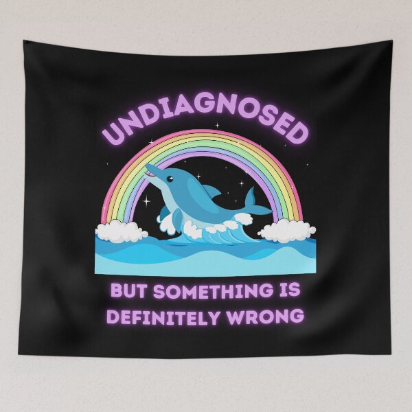 Item preview, Undiagnosed Dolphin Rainbow: for Dark Colors designed and sold by LongHaulHumor.