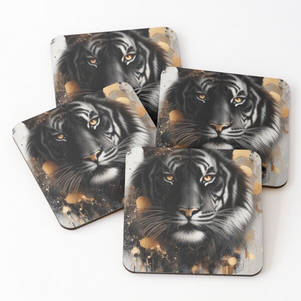 Item preview, "The Golden Gaze"  Majestic Black Tiger. designed and sold by JayLuvCreations.