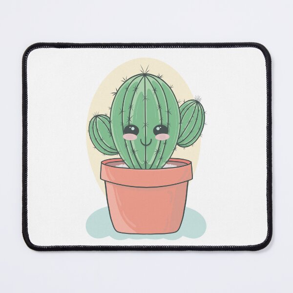 Item preview, Happy cactus in a terracotta pot designed and sold by Fox Swell Media.