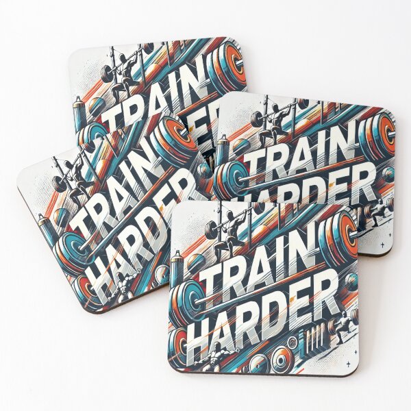 Item preview, Train Harder - Motivational Gym Art designed and sold by KoozieGod.