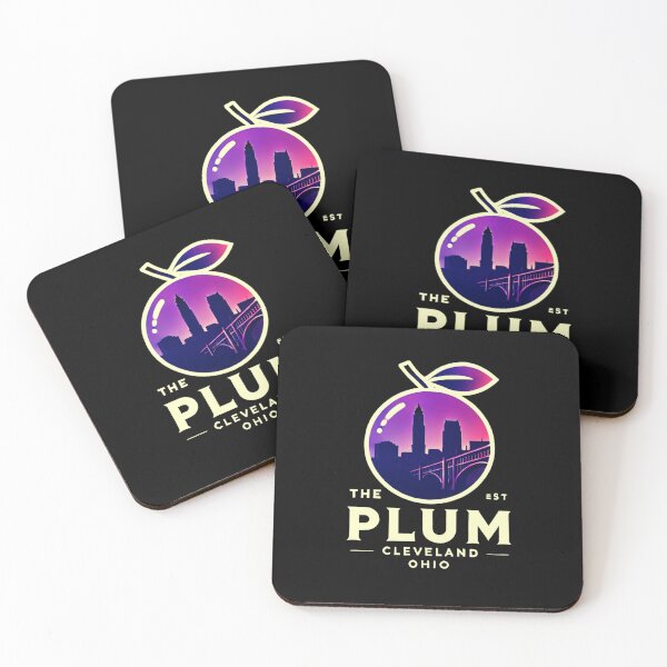 Item preview, The Plum – Cleveland, Ohio Retro Logo designed and sold by Retro Kingdom Boutique.