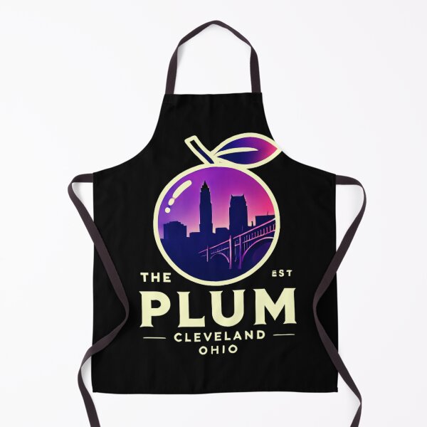 Item preview, The Plum – Cleveland, Ohio Retro Logo designed and sold by Retro Kingdom Boutique.
