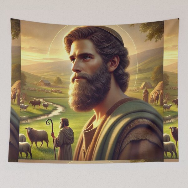 Item preview, "And Enos Lived Ninety Years, and Begat Cainan" – The Lineage Continues Verse: Genesis 5:9 (KJV) designed and sold by Meta2Physical.
