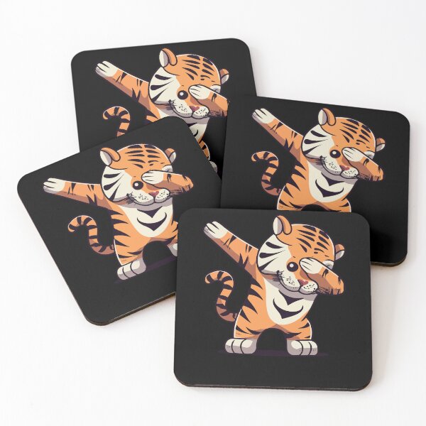 Item preview, Tiger Dabbing Dancing Dab Dance Funny Animal Lover Graphic Art designed and sold by Dressed For  Duty.