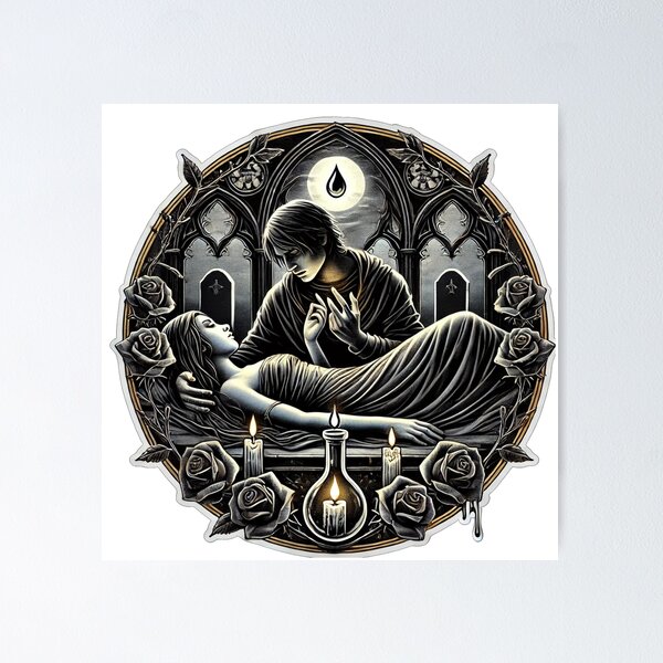 Item preview, Romeo and Juliet: Kiss in Eternity designed and sold by AlexHorrorWorld.