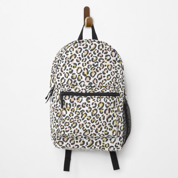 Item preview, Peach and gold glitter leopard print  designed and sold by Fox Swell Media.