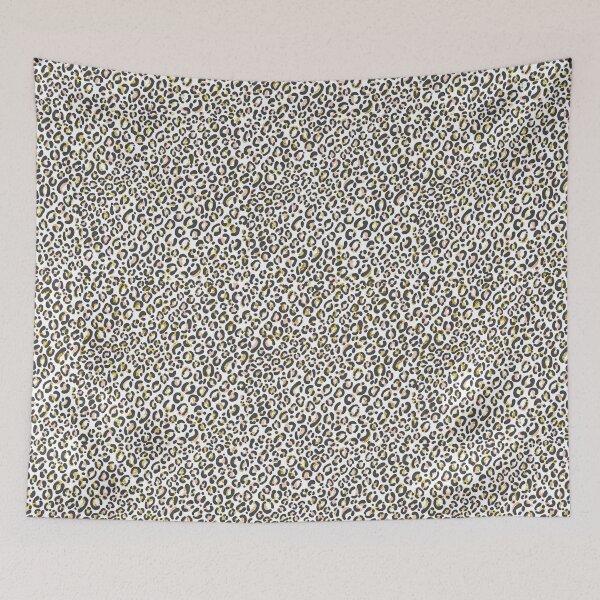 Item preview, Peach and gold glitter leopard print  designed and sold by Fox Swell Media.