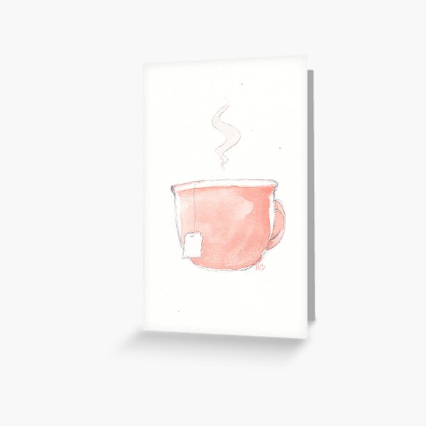 Item preview, Tea in a Pink Mug designed and sold by A_Guy_With_Art_Supplies.