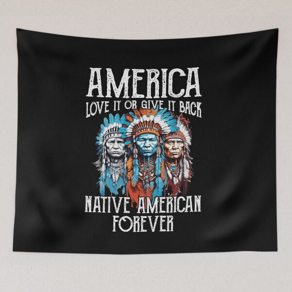 Item preview, America Love It Or Give It Back Native American Heritage Month designed and sold by Dressed For  Duty.