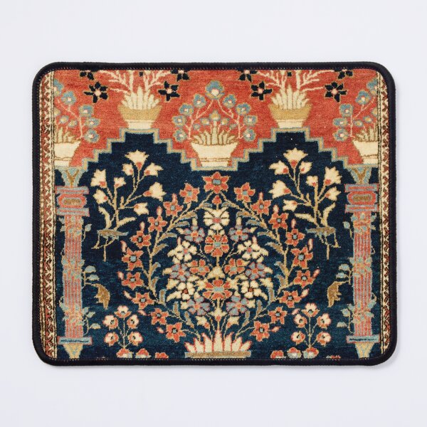 Item preview,  Kashan Poshti  Antique Central Persian Rug Print designed and sold by Vicky Brago-Mitchell®.