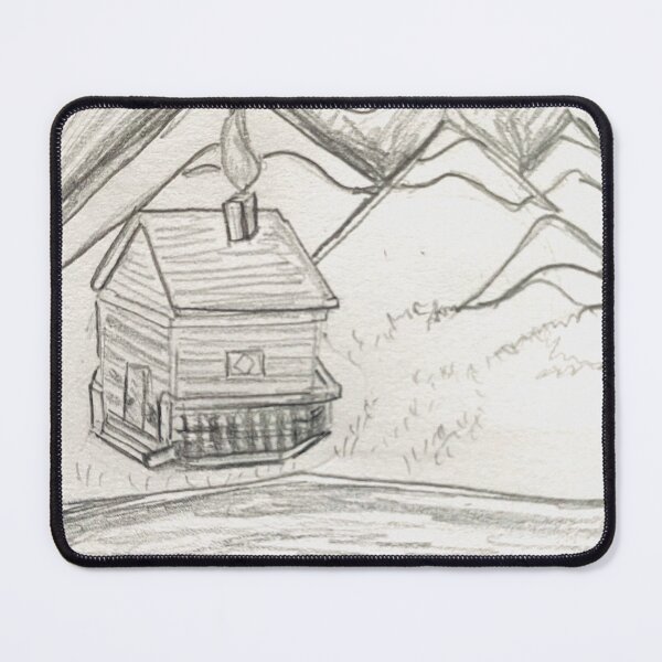 Item preview, sketched hiking campground with the moon designed and sold by Uplifting Vib'n Design and Decor .