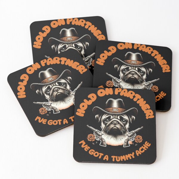 Item preview, Hold On Partner! I Have A Tummy Ache designed and sold by Don't Sweat It Merch.