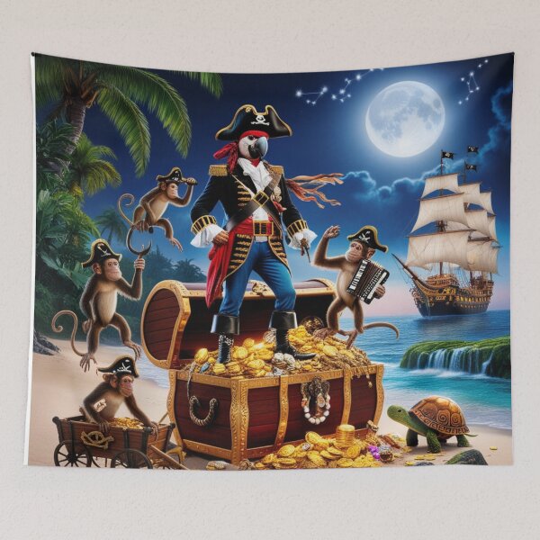 Item preview, Tropical Pirate Animals Treasure Hunt Adventure designed and sold by Dream Output .