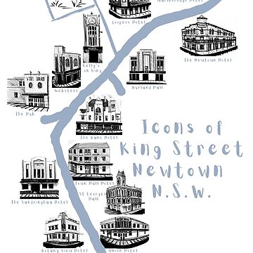 Artwork thumbnail, Icons of King Street Newtown by Dark Tales of Inner West Sydney