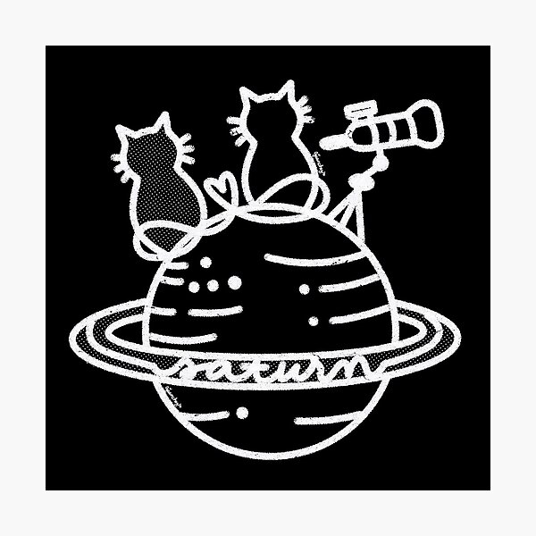 Item preview, Love in Saturn designed and sold by AJLineDrawings.