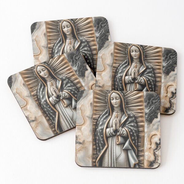 Item preview, Our Lady of Guadalupe with Marble Texture - Religious Artwork designed and sold by Nicholas Panek.