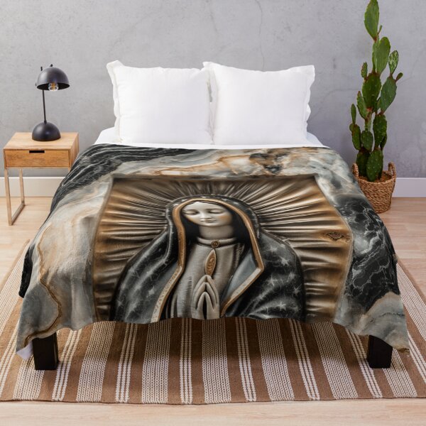 Item preview, Our Lady of Guadalupe with Marble Texture - Religious Artwork designed and sold by Nicholas Panek.
