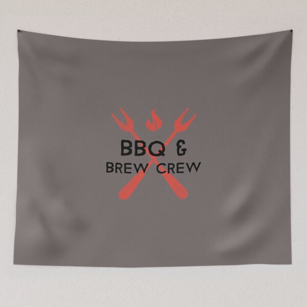 Item preview, BBQ & Brew Crew beer grilling designed and sold by AIJNtees.