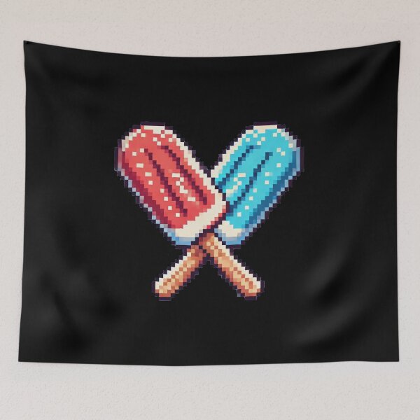 Item preview, Just Blue & Red Ice Cream Bars designed and sold by Fontible.