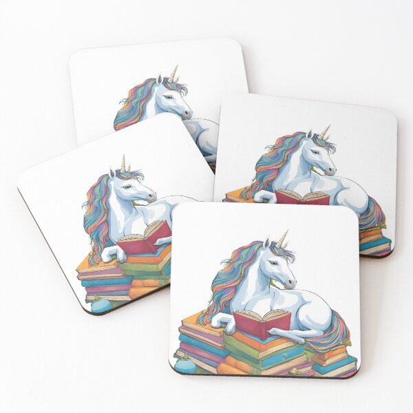 Item preview, Unicorn reading designed and sold by Ducky247.