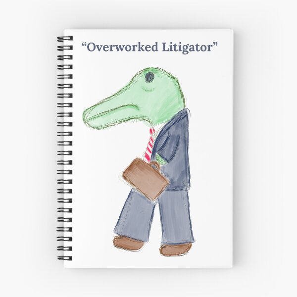 Item preview, Overworked Litigator designed and sold by TipperGoldkampDesign.