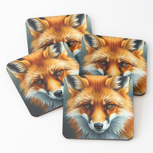 Item preview, Red Fox Oil Painting Style Nature Wildlife Conservation designed and sold by kakarikihill.