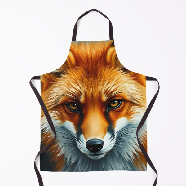 Item preview, Red Fox Oil Painting Style Nature Wildlife Conservation designed and sold by kakarikihill.